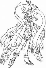 Bw angewomon By Elfkena On DeviantArt sketch template