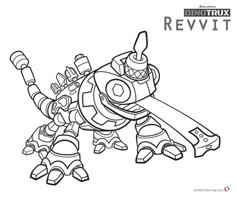 Dinotrux Revvit coloring pages - Free Printable Coloring Pages