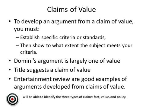 Claim Of Fact Examples - slidesharetrick