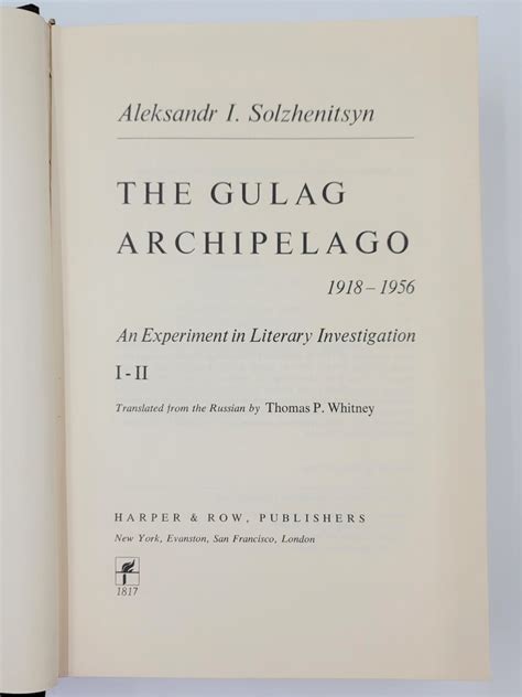 The Gulag Archipelago I-II - SARCO, Inc