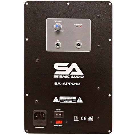 200 Watt 4 Ohm Plate Amplifier for Subwoofer Cabinets | Seismic Audio