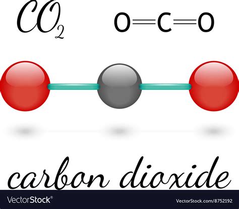 Co2 molecule Royalty Free Vector Image - VectorStock