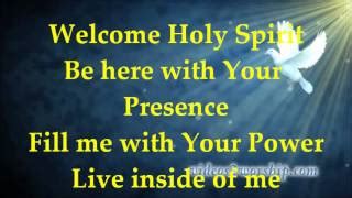 Welcome Holy Spirit - Lyrics Chords - ChordU