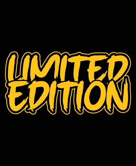 limited edition t shirt design vector art 10620241 Vector Art at Vecteezy