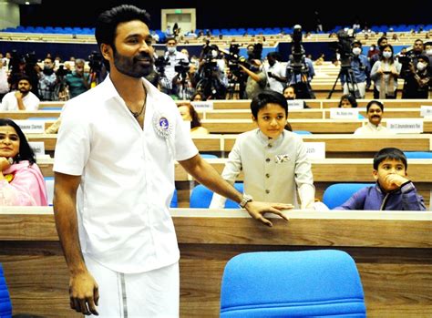 : New Delhi:Actor Dhanush during the 67th National Film Awards ...