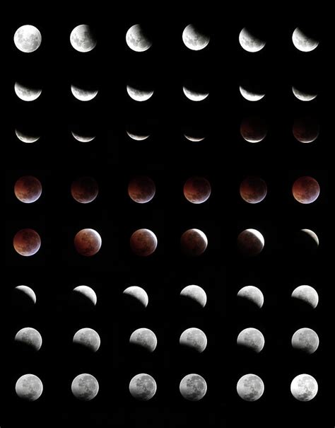 Eclipse, In All Phases Of The Moon Photograph by Arturogi | Fine Art ...