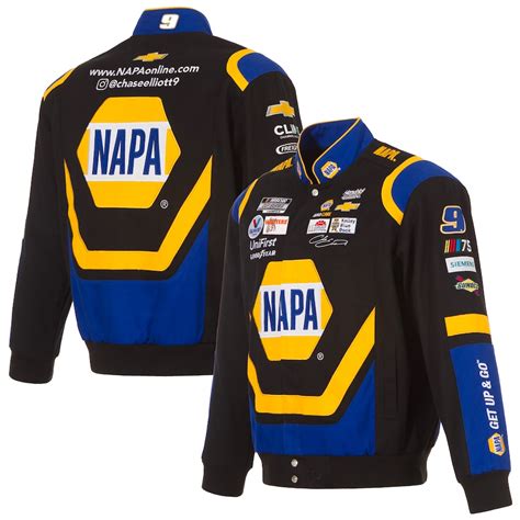 Chase Elliott 2023 JH Design #9 NAPA Black/Royal Uniform Twill Jacket ...