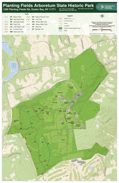 Planting Fields Arboretum Trail Map by New York State Parks | Avenza Maps