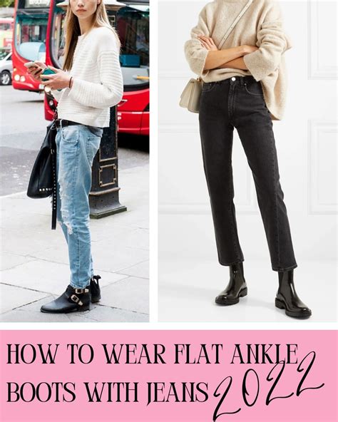 How To Wear Flat Ankle Boots With Jeans - ljanestyle