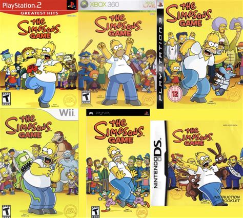 Fun Fact : every version of the Simpsons game that came out back in 2007 had a different cover ...