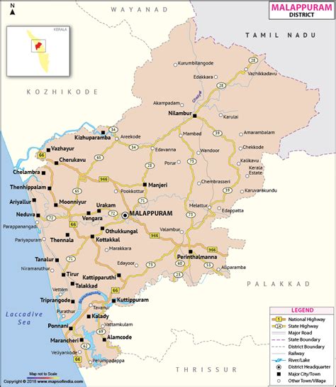 Malappuram District Map