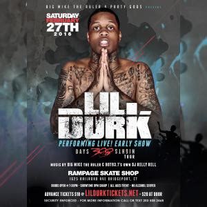 Tickets for Lil Durk Live In Concert Rampage Skate Park in Bridgeport from ShowClix