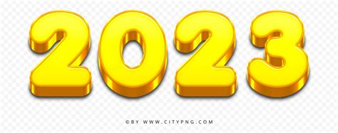 2023 Yellow Gold Elegant Text Logo PNG Image | Citypng