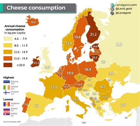 Cheese consumption in Europe – Landgeist