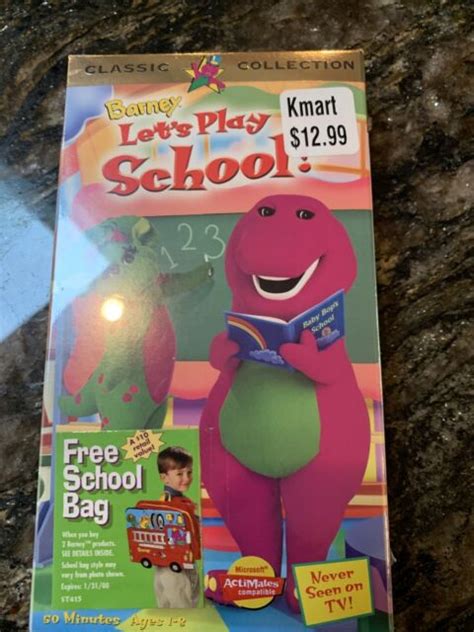 Barney - Lets Play School (VHS, 1999) for sale online | eBay