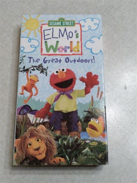 123 Sesame Street Elmo's World The Great Outdoors VHS 2003 Slipsleeve 1 ...