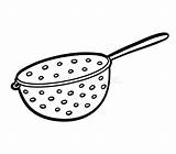 Coloring Sieve Clipart Stove Pages Template Printable Cliparts  sketch template