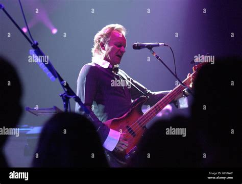 Sting performs live in concert at the Royal Albert Hall in central ...