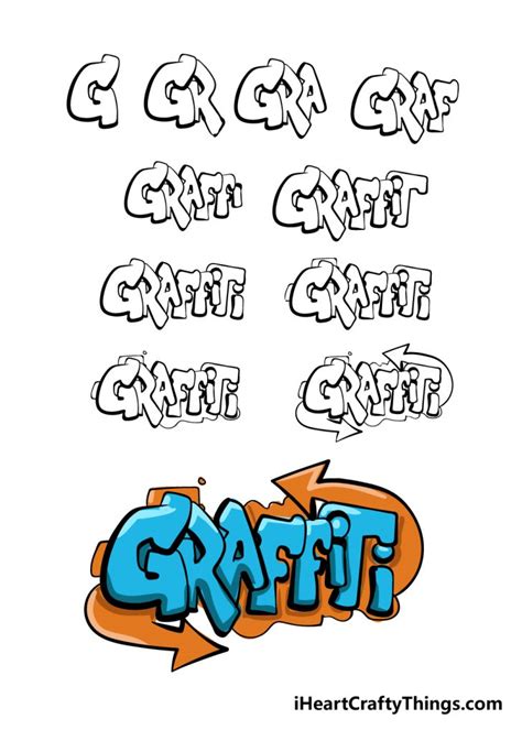 Graffiti Drawing - How To Draw Graffiti Step By Step