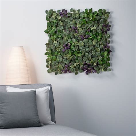 FEJKA Artificial plant - wall mounted, in/outdoor green/lilac - IKEA