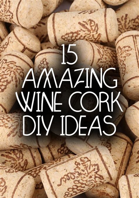 15 Amazing Wine Cork DIY Ideas | Wine cork diy, Wine cork crafts christmas, Cork diy