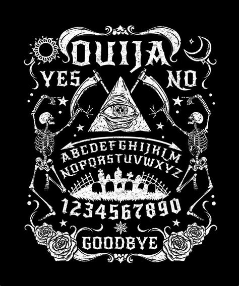 Paranormal Ouija Board I Satanic Occult graphic Digital Art by Bi Nutz