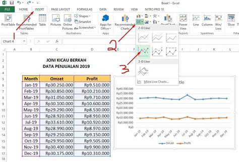 Cara Membuat Grafik Persentase Di Excel