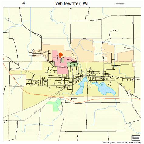 Whitewater Wisconsin Street Map 5586925