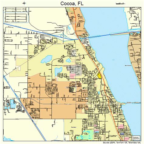 Map Of Cocoa Fl Area | Maps Of Florida