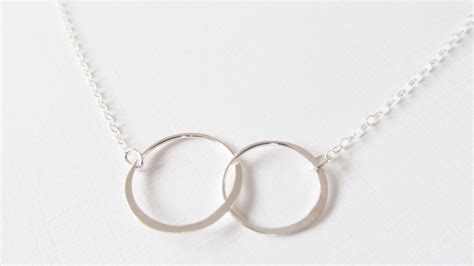 Sterling Silver Eternity Necklace, Sterling Silver Necklace on Luulla