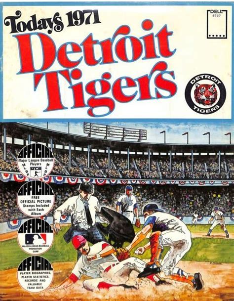 1971 detroit tigers print vintage baseball poster retro baseball poster ...