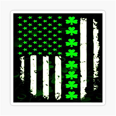 "Irish American flag" Sticker for Sale by shaggydawgg | Redbubble