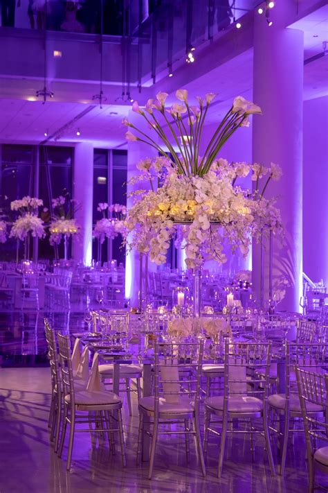 Adding A Splash Of Color To Your Wedding Reception: Purple Lighting ...