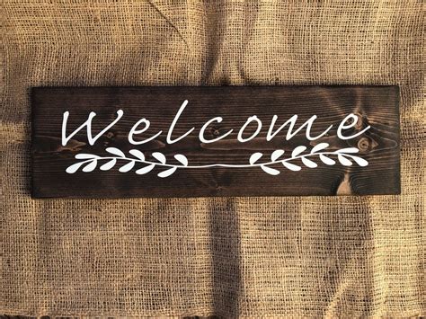 Welcome Sign Rustic Welcome Sign Entry Decor Rustic Home | Etsy