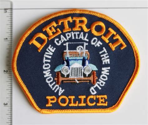 DETROIT POLICE DEPARTMENT PATCH - POLICE BADGE EU