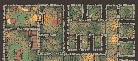 Dungeon Jail Battle Map – An Underground Prison by 2-Minute Tabletop