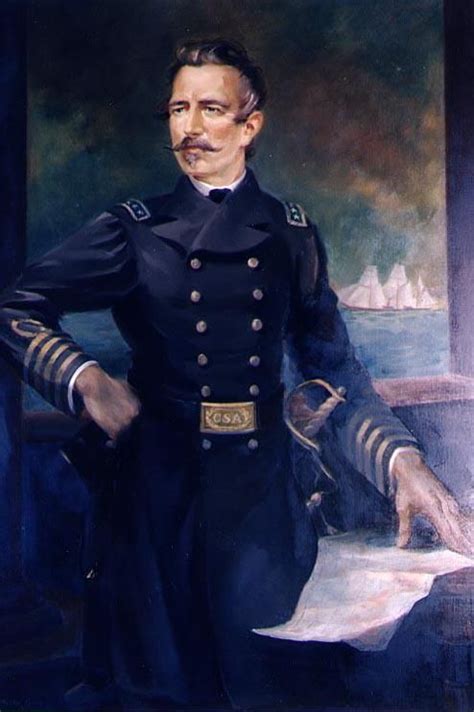 Rear Admiral Raphael Semmes, CSN. Portrait by Maliby Sykes. Semmes is ...