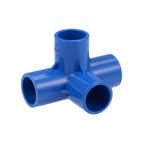 4-Way Elbow PVC Pipe Fitting,Furniture Grade,1/2-inch Size Tee Corner ...