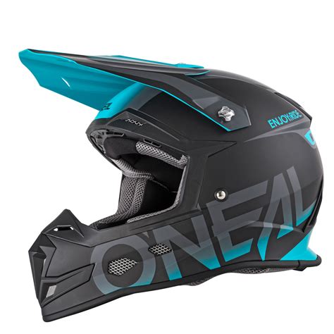 O'neal 5 Series Blocker Motocross Enduro MTB Helm schwarz/türkis 2018 ...