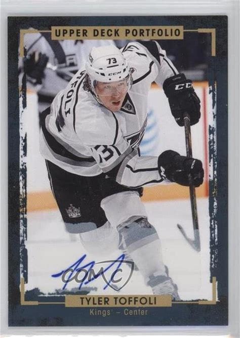 Amazon.com: Tyler Toffoli (Hockey Card) 2015-16 Upper Deck Portfolio - [Base] - Autographs ...