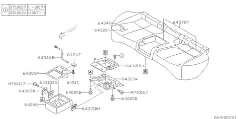 Subaru Forester Wire Set Cushion (Rear). Interior, SEAT - 64378SC010 ...