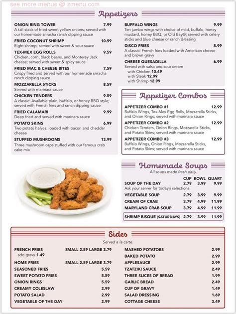 Online Menu of Double T Diner Restaurant, Perry Hall, Maryland, 21236 - Zmenu