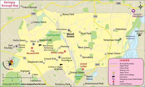 Haringey Borough Map| London Borough of Haringey Map | London districts ...