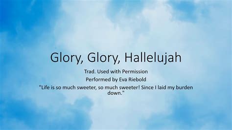 Glory, Glory, Hallelujah - YouTube