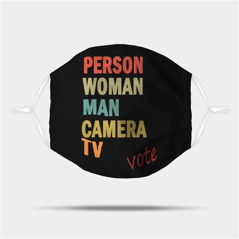 Person Woman Man Camera TV - Person Woman Man Camera Tv - Mask | TeePublic