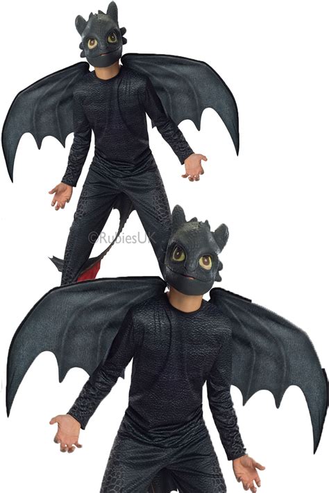 Childrens Toothless Night Fury Rubies Train Your Dragon 2 Fancy Dress ...