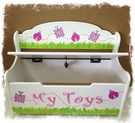 Personalized Toy Boxes! www.pookieboutique.etsy.com | Toy boxes, Spring ...