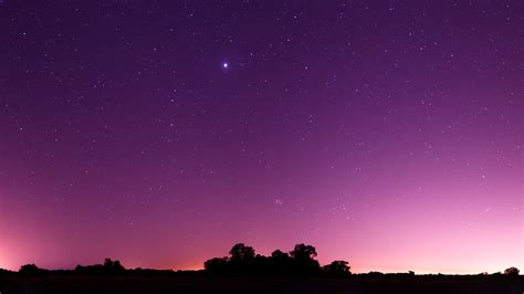 Purple Night Sky Wallpaper