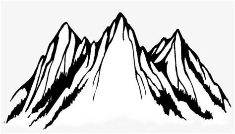 Rocky Mountain Creative - Clip Art Black And White Mountain Transparent PNG - 1024x540 - Free ...