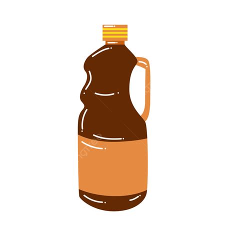 Soy Sauce Bottle Vector Art PNG, Cartoon Hand Drawn Soy Sauce Bottle ...